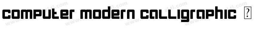 Computer Modern Calligraphic字体转换